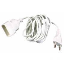 Rallonge électrique - Ménager Dhome H03 vv-h 2F - 2 x 0,75 mm² - 2P - 6 a - l. 2 m