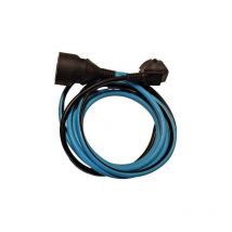 Chacon - Prolongateur Dual color Noir / Turquoise - H05VV-F 3G1,5 - 10 m