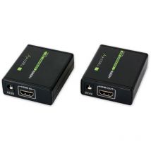 Techly - Prolonger hdmi par skrętce Cat.6/6a/7, do 60m, FullHD 3D, Czarny