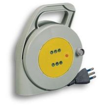 Fanton – Avvolgicavo elettrico 3x1 mm² 5 m con disgiuntore – 2 prese 10A – Sicurezza e praticità