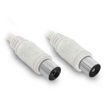 Cavo tv coassiale 9,52mm mas/fem 2 m - Bianco