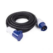 Prolunga elettrica industriale 2P+T 16A in neoprene 3X1,5mm2 H07RN-F 10 metri IP44