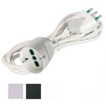 Prolunga m 3 3X1,00 Nero con Presa Schuko 92651 FME