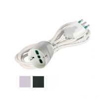 Prolunga m 5 3X1,00 Nero Presa Schuko 92661 FME