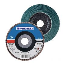Promat - Fächerscheibe d. 180 mm Körnung 60 gekröpft inox Zirkonkorund