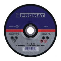 Promat Trennscheibe rvs D115x1mm gerade inox Bohrung 22,23 mm