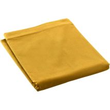 Promo Linge - Drap Plat Percale - 100% Coton - Certifié Oeko-tex - Jaune - 300x240 Cm