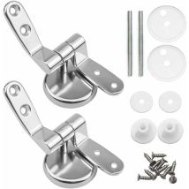 Solartronics - Promotion Charniere Abattant, Lot De 2 Charnières De Rechange Pour Lunette Wc Avec Fixations En Alliage De Zinc