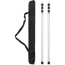 【Promotion de printemps】 Applicable piquets de Tente,Poteaux de bâche télescopiques Poteaux de Tente de Camping réglables Poteaux de Tente en
