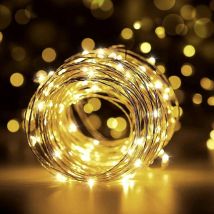 Promotion, Guirlande Lumineuse, 10M 100LED Fairy Lights IP65 Etanche Guirlande led pour Sapin de Chambre Noël Mariage Fête Festival Anniversaire