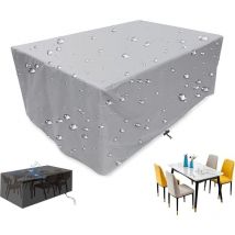 Trimec - Promotion, Housse Salon de Jardin, Housse de Protection pour Meuble Table Chaise, Étanche Tissu Oxford 210D Extérieur Bâche, Anti-UV