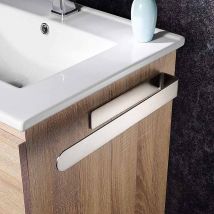 Porte-Serviettes Sans Perçage Porte-Serviettes De Salle De Bain Anneau Porte-Serviettes En Acier Inoxydable Brossé Auto-Adhésif 37Cm