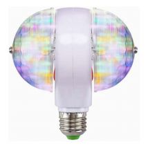 Stage Light, Ampoule Disco led rvb E27 - Effet de fête, 2 têtes rotatives, Guirlandes Lumière de scène