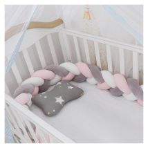 Promotion Tour de lit bébé—1.5M Tour De Lit Coussin Serpent Coussin Tresse Pare-Chocs Velours Protection Bebe Cloture En Tissu Anti-Collision