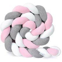 Promotion Tour de lit bébé—1.5M Tour De Lit Coussin Serpent Coussin Tresse Pare-Chocs Velours Protection Bebe Cloture En Tissu Anti-Collision