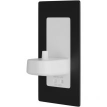 Proofvision - Black Metal In-Wall Electric Toothbrush Charger and Shaver Combo - PV12P-B-FR