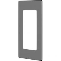 Proofvision - Polished Steel Face Plate for PV11 In-Wall Twin Electric Toothbrush Charger and PV12 Shaver Combo - PV11-PS-FR