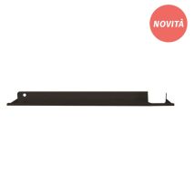 Prop Mensola Alluminio Con Bicchieri Fissaggio Barra Nero Opaco Codice Prod: Evbambnn - Ever