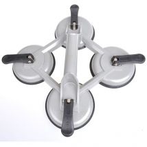 Proplus - Appareil de levage à vide avec 4 ventouses Aluminium Argenté