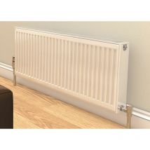 Henrad - Prorad By Stelrad Type 22 Double Panel Double Convector Radiator 300mm h x 1400mm w - 1376 Watts - White