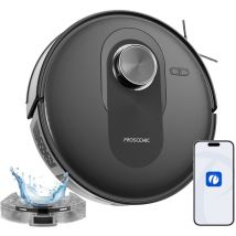 Proscenic Q8 Robot Aspirapolvere Lavapavimenti con Mappatura, 4200Pa 200min, Navigazione LiDAR, Ultra Sottile, Anti-Groviglio di Capelli,