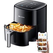 Proscenic - T22 Friteuse sans huile,Friteuse à air 5,0L en acier inoxydable avec l'écran led tactile,1500W,11 programmes prédéfinis/ Cuisiner