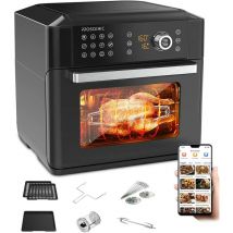 T31 Friggitrice ad Aria 15L, Forno Air Controllo Display Touch app, Ricette Italiane Online/Timer/Preriscaldamento/Programmi/Senza bpa/pfoa