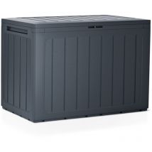 Baul de Jardin 190 litri prosperplast lookox plastica in antracite 78 x 43,3 x 55 cm