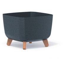 Prosperplast Blumentopf Gracia Square Eco Wood Anthrazit 29 Cm