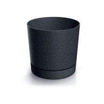 Blumentopf tubo p Eco Wood Anthrazit 17,8 cm - Prosperplast