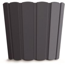 Boardee Basic 0,8L., Pot de fleurs en plastique Anthracite 120x120x109 mm - Prosperplast