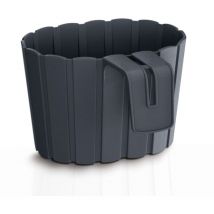 Boardee Hook 2,2L., Pot de fleurs pour balcon Anthracite 194x212x130 mm - Anthracite - Prosperplast