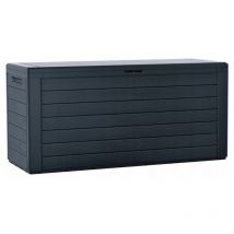 Zanvic - prosperplast Boîte à jardin 280L plastique anthracite Woodebox 116 x 43,3 x 55 cm - Anthracite