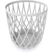 Cesta 35L estilo canasta 39x39x40 cm - Blanco - Blanco