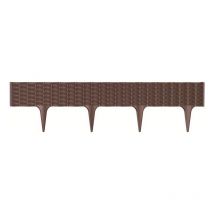 Ibra' Grenze für Plastik Jardin 390 x 390 x 18,65 cm in brauner Braun - Prosperplast
