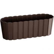 Prosperplast Jardinière de balcon 4,9L Boardee 38x14x13 cm - Brun - Brun