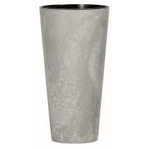 Zanvic - Prosperplast Tubus Slim Effect En Plastique Avec Réservoir En Couleur Ciment, 76,2 (h) X 40 (l) X 40 Cms