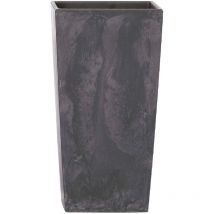 91,5 l Prosperplast Urbi Square Effet grand pot en plastique avec réservoir en couleur Anthracite, 75 (h) x 40 (l) x 40 cm - Anthracite