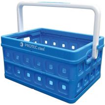 Protec 054197 Protec.class Boîte Pliante Avec Poignée Bleu 24 L Pklabo 1