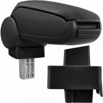 Pro.tec - Accoudoir central pour Audi 80 B3 et B4 / Audi 80 / Audi 90 - avec compartiment - rembourré - textile - noir