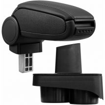 Pro.tec Accoudoir central pour Škoda Fabia 1 (Type 6Y) - avec compartiment - rembourré - cuir-synthétique - noir avec des coutures noirs 50870654