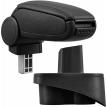 Pro.tec Accoudoir central pour Mercedes classe a W168 - avec compartiment - rembourré - cuir-synthétique - noir avec des coutures noirs