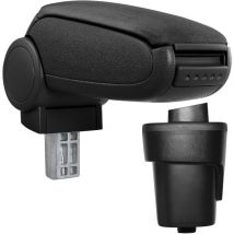 Pro.tec - Accoudoir central pour Opel Karl - avec compartiment - rembourré - textile - noir