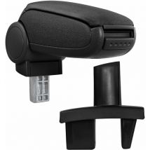 Pro.tec - Accoudoir Central Pour Peugeot 307 - Avec Compartiment - Rembourré - Textile - Noir