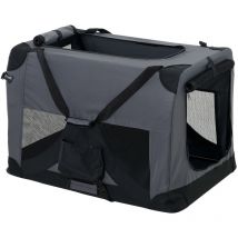 Bolsa de transporte para mascotas - Tamaño: l (70x52cm) Altura 52 cm poliéster extrafuerte (gris) [ Pro.tec