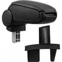 Pro.tec Bracciolo centrale - Poggiabraccio con vano portaoggetti - imbottito - in similpelle - nero - Peugeot 307