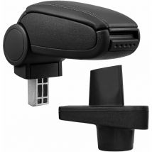 Pro.tec - Reposabrazos central para Renault Clio iv (Tipo X98, a partir 2012) - apoyabrazos con compartimento - tapizado - polipiel - negro con