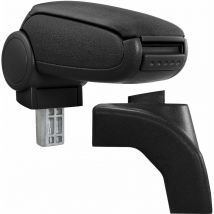 Pro.tec - Reposabrazos central para Volkswagen Golf 6, Scirocco - apoyabrazos con compartimento - tapizado - negro - tela