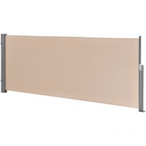 Pro.tec - Toldo lateral contra viento sol y visión Mulhacén Color de arena 100 x 300cm [ ]