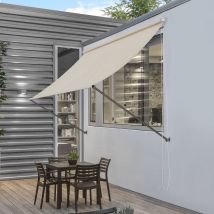 Tenda da Sole per Balcone e Finestre Parasole da Parete 200x120 cm Color Sabbia Pro.tec